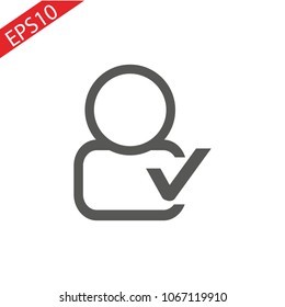 People tick icon