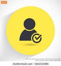 People tick  vector icon 
