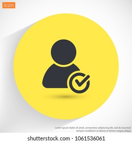 People tick  vector icon 