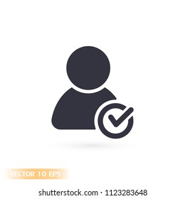 People tick  vector icon 