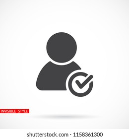 People tick  vector icon 