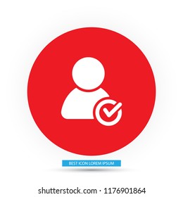 People tick  vector icon 
