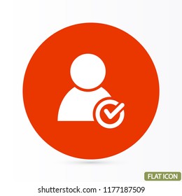 People tick  vector icon 