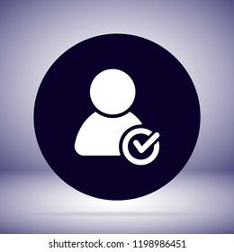 People tick  vector icon 