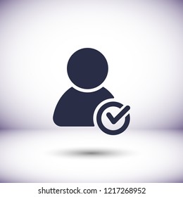 People tick  vector icon 