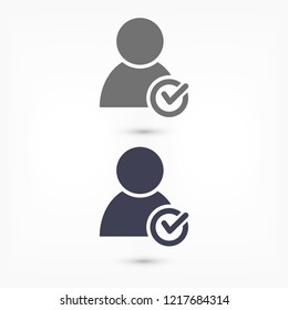 People tick  vector icon 
