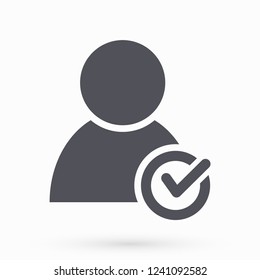 People tick  vector icon 