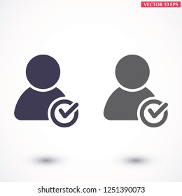 People tick  vector icon 