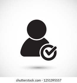 People tick  vector icon 