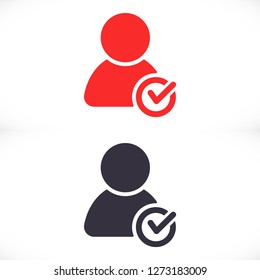 People tick  vector icon 