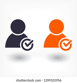 People tick  vector icon 