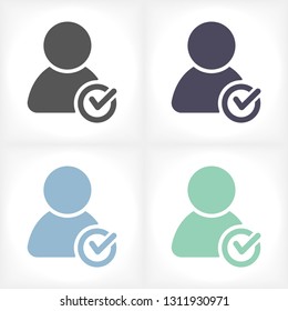 People tick  vector icon 