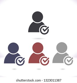 People tick  vector icon 
