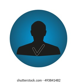 people tick, vector icon