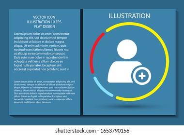 People tick vector icon , lorem ipsum Flat design
