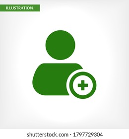 People tick vector icon , lorem ipsum Flat design