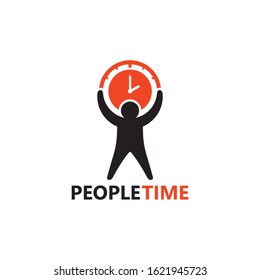 People Time Logo Template Design