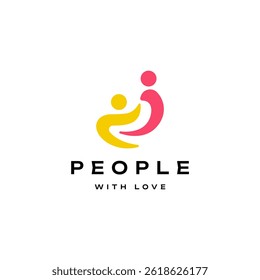 People together human unity logo icon design vector