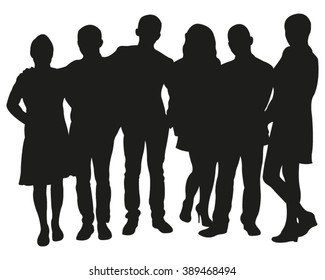 People Together Silhouettes