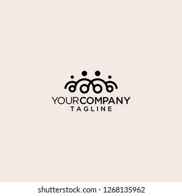 people together unity family logo vector