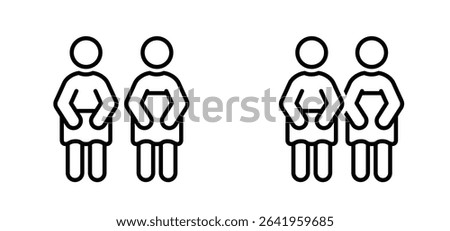 People in towel. Sauna concept. Spa service, hot steam room or sweat room. Human rest, stick figure man in towel. Human silhouettes. Human rest, stick figure man. Bucket sauna tools