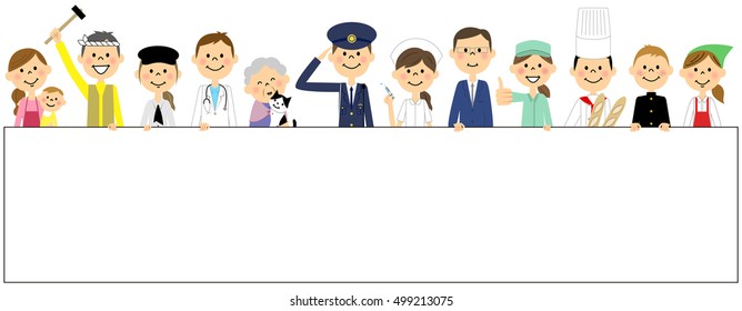The people of the town