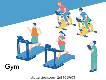 Personas Entrenamiento en un gimnasio