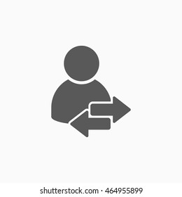 people transfer icon