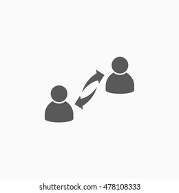 people transfer icon