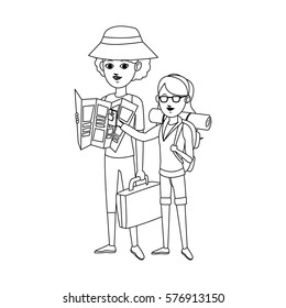 people traveling design