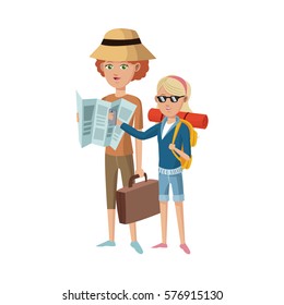 people traveling design