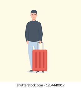 People Travelling Vector Graphic Download Template