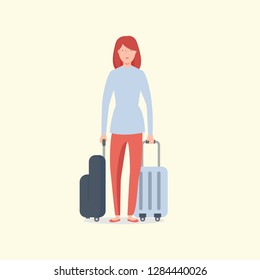 People Travelling Vector Graphic Download Template