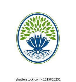 People Tree Logo Design Template