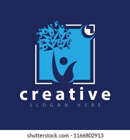 People Tree logo icon vector template