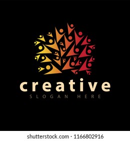 People Tree logo icon vector template