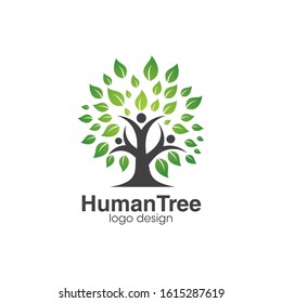 People Tree Logo and Icon Vector Template