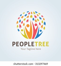 People Tree Logo Template