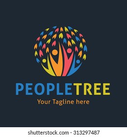 People Tree Logo Template