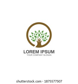 People Tree Logo Template Design Vector