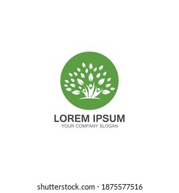 Vector de diseño de plantillas de logotipo de árbol de personas