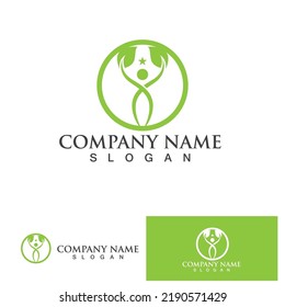 People Tree Vector Logo Template illustration design