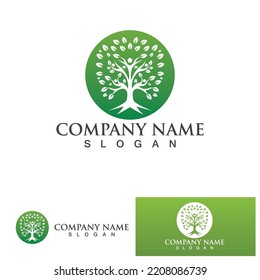 People Tree Vector Logo Template illustration design