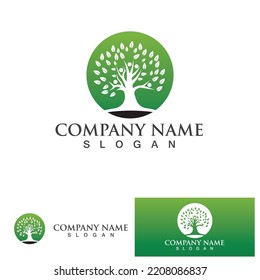 People Tree Vector Logo Template illustration design