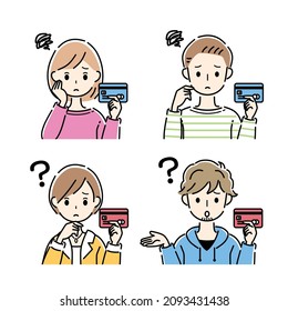 People in trouble with credit cards.
