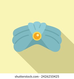 Icono de turbante de personas vector plano. Disfraz de desierto. Vestimenta étnica tradicional