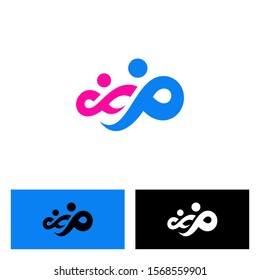 people and twist logo design