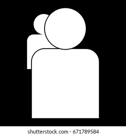 People or two avatar icon .