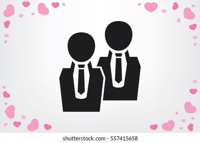 people two icon vector illustration EPS 10