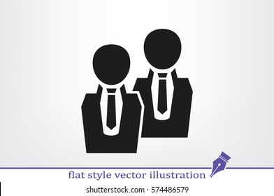 people two icon vector illustration EPS 10